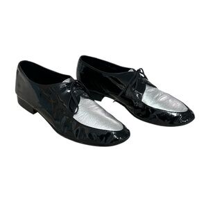 Dior Homme Two Tone Patent  Leather Lace Up Shoes